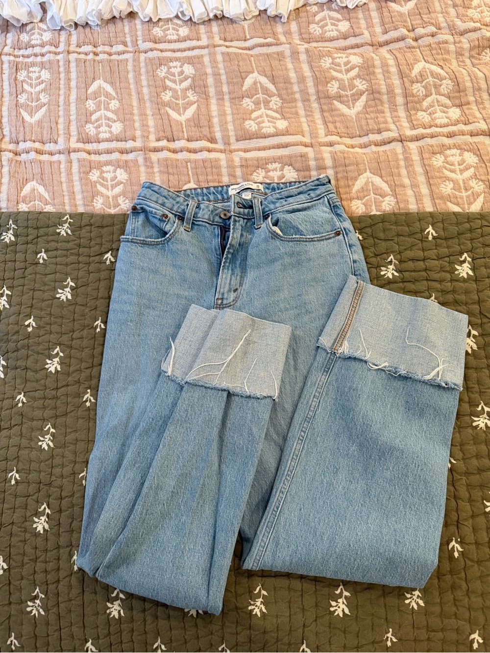 Abercrombie & Fitch Light Blue Straight Leg Jeans